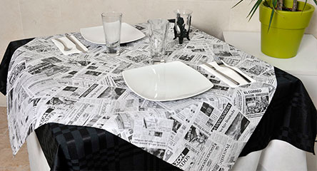 Mantel Papel Decorado 120x120
