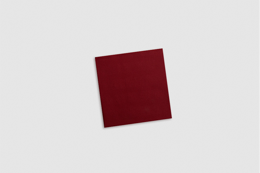 Servilletas Air Soft 20x20cm Burdeos, 1800uds