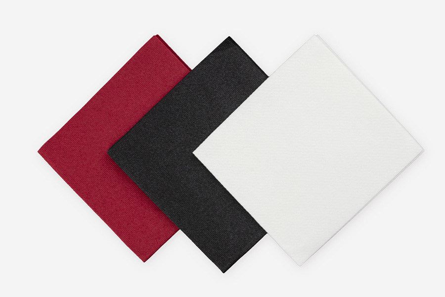 Servilletas Air Soft 20x20cm Burdeos, 1800uds