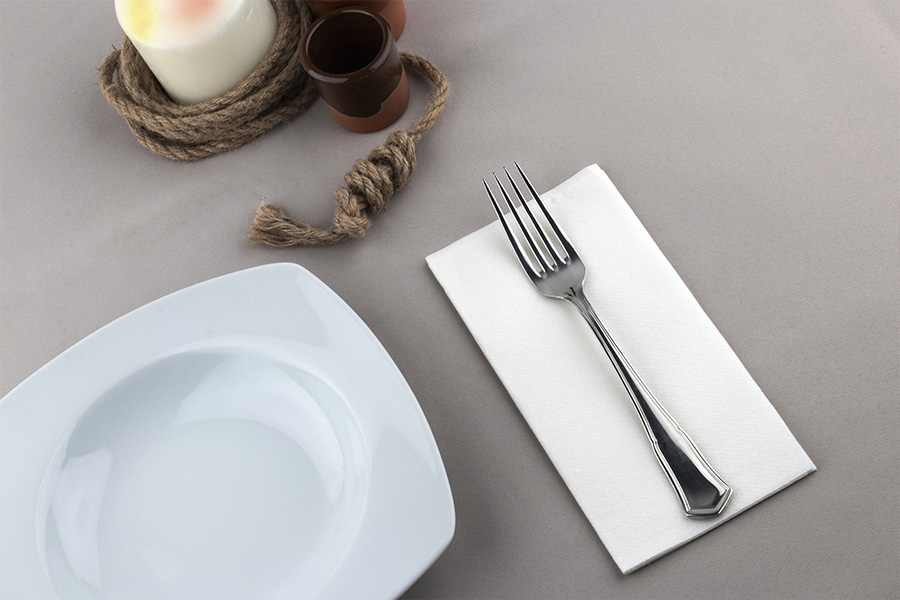Servilletas Air Soft 30x40cm 1/6 Blanca, 600uds