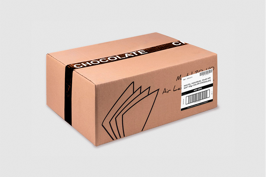 Mantel Air Soft 30x40cm Chocolate, 400uds