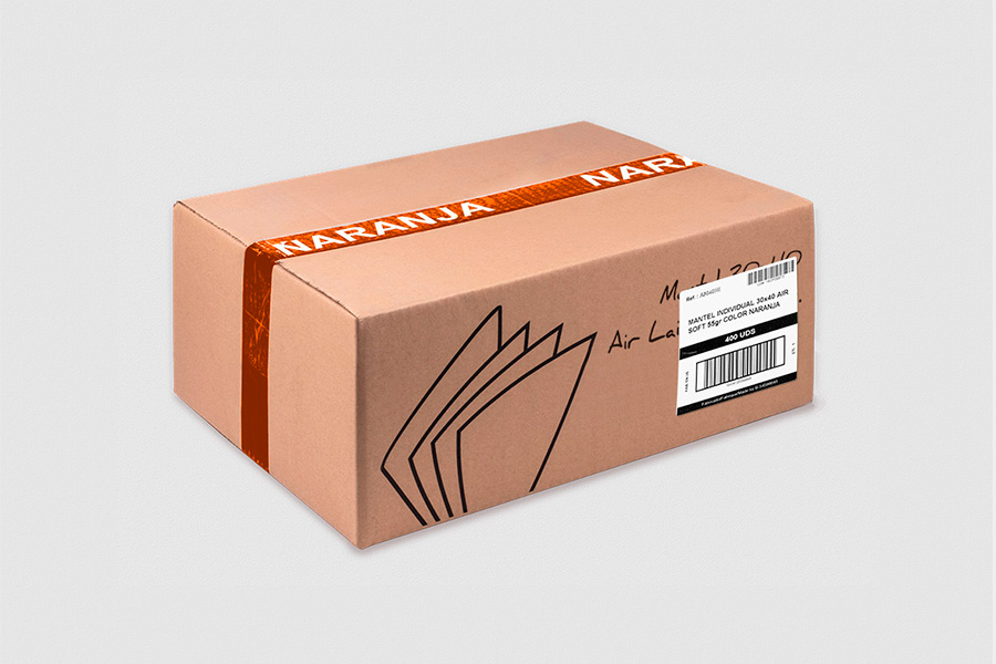 Mantel Air Soft 30x40cm Naranja, 400uds