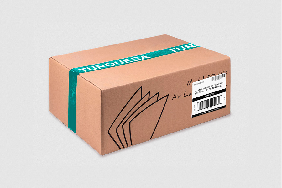 Mantel Air Soft 30x40cm Turquesa, 400uds