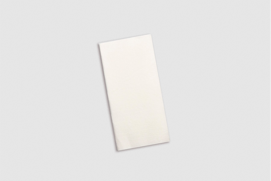 Servilletas Air Soft 40x40cm 1/8 Blanco, 480uds