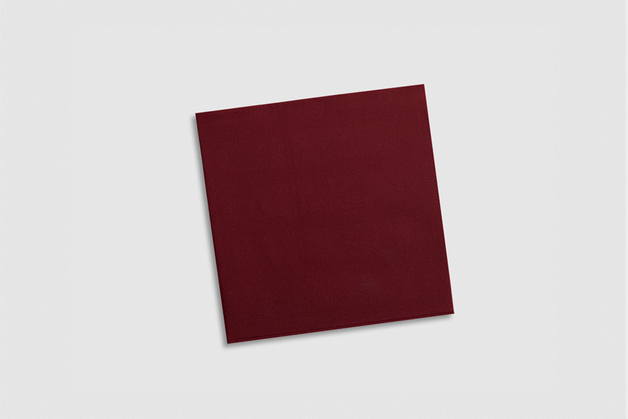 Servilletas Air Soft 40x40cm Burdeos, 600uds