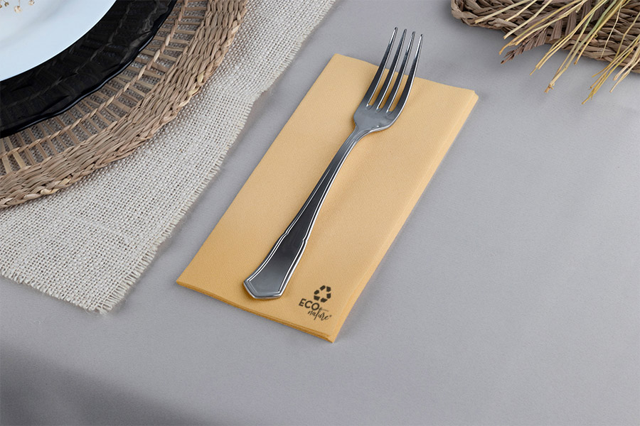 Servilletas Air Soft 40x40cm 1/8 Eco Nature, 480uds
