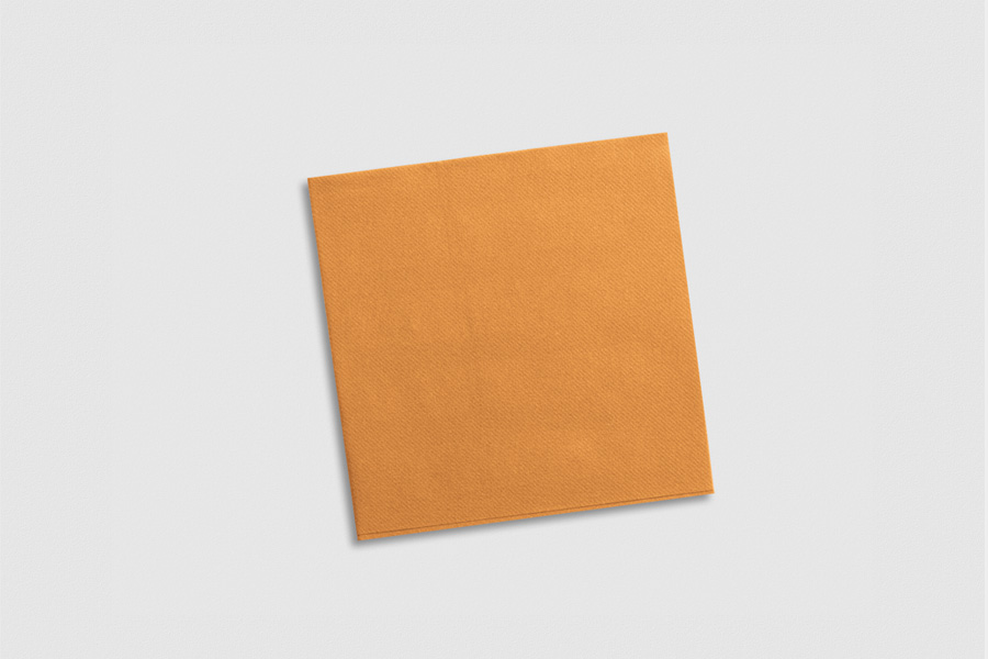 Servilletas Air Soft 40x40cm Naranja, 600uds