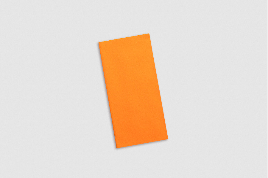 Servilletas Air Soft 40x40cm 1/8 Naranja, 480uds
