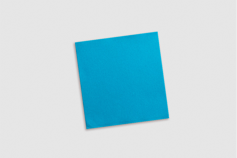 Servilletas Air Soft 40x40cm Turquesa, 600uds