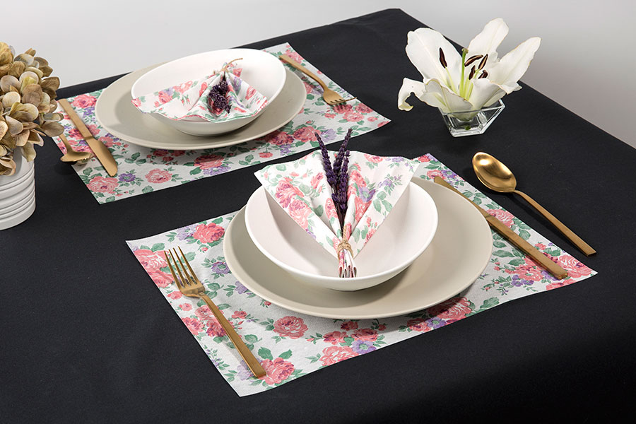Mantel Air Soft 30x40cm Deco. Floral, 400uds