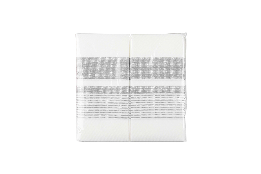 Servilletas Air Soft 40x40cm 1/8 Deco. Amanecer Gris, 480uds