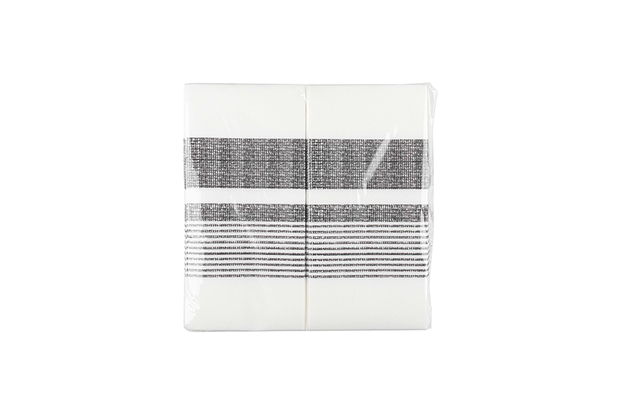 Servilletas Air Soft 40x40cm 1/8 Deco. Amanecer Negro, 480uds