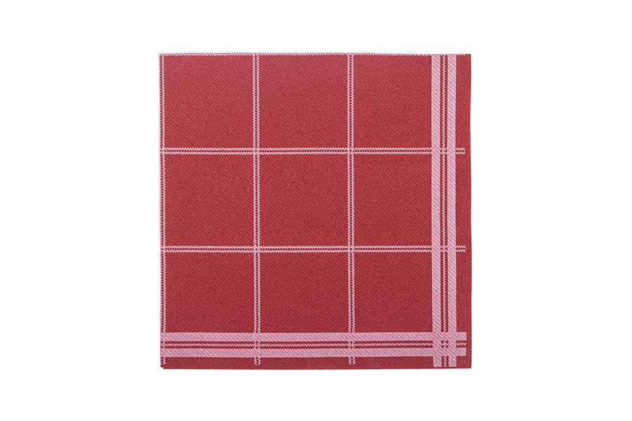 Servilletas Air Soft 40x40cm Burdeos Deco. Lyon, 600uds