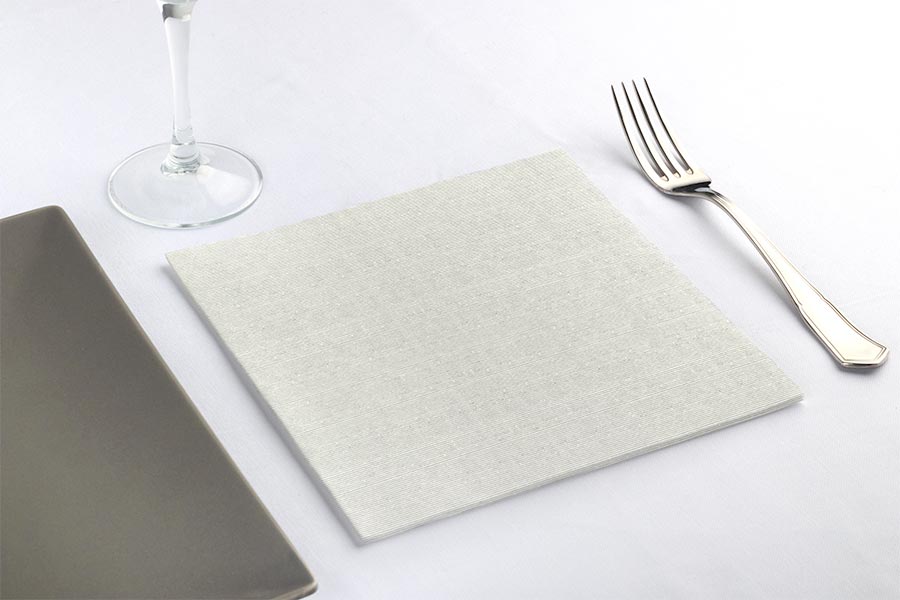 Servilletas Air Soft 40x40cm Deco. Capri Gris, 600uds