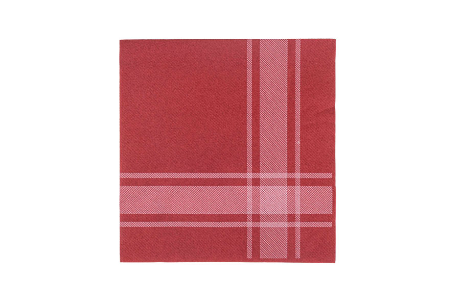 Servilletas Air Soft 48x48cm Burdeos Deco. Kitchen, 400uds