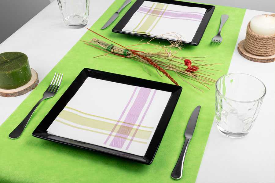 Servilletas Air Soft 48x48cm Deco. Kitchen Lila, 400uds