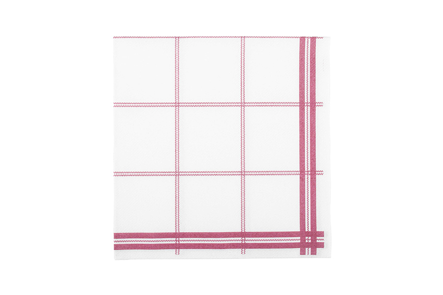 Servilletas Air Soft 48x48cm Deco. Lyon Burdeos, 400uds