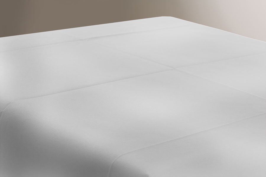 Mantel Air Soft 100x100cm Pleg. 1/8 Blanco, 100uds