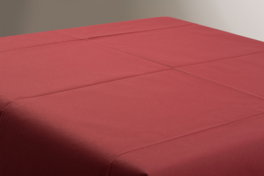 Mantel Air Soft 100x100cm Pleg. 1/8 Burdeos, 100uds