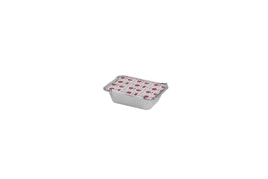 Envase Aluminio Rectangular 220ml, 1000uds