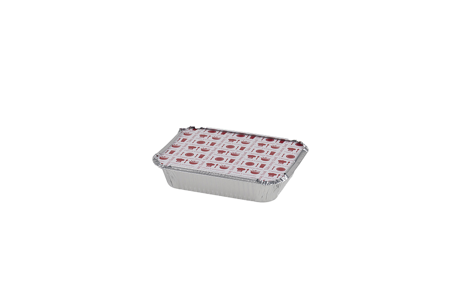 Envase Aluminio Rectangular 600ml, 1000uds