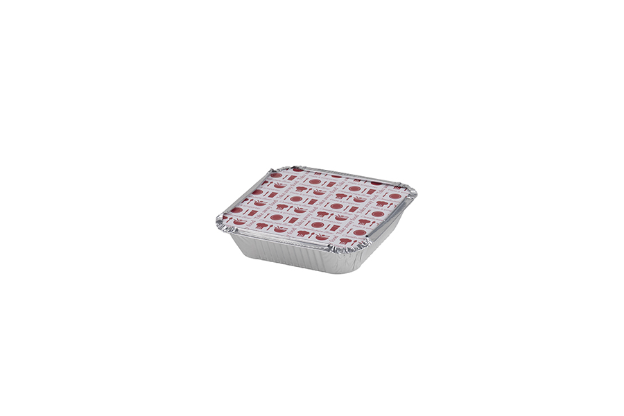 Envase Aluminio Cuadrado 650ml, 1000uds