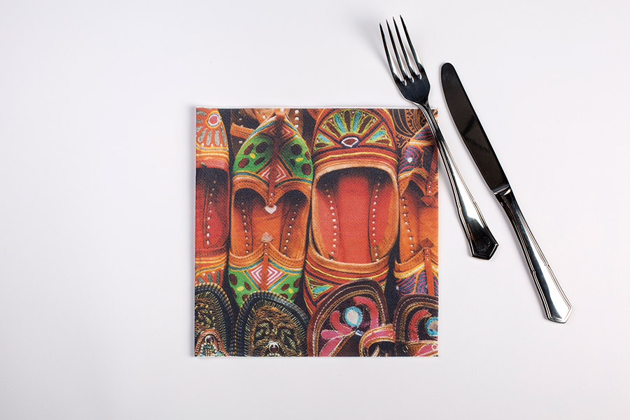 ; Servilletas Air Soft 40x40cm Imp. Digital Babuchas, 300uds