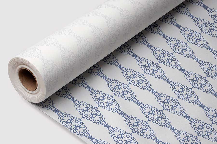 Rollo Mantel Air Soft 1,20x25m Deco. Escorial Azul