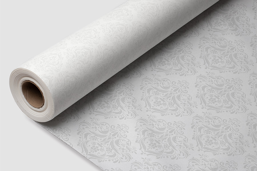 Rollo Mantel Air Soft 1,20x25m Deco. Versalles Gris