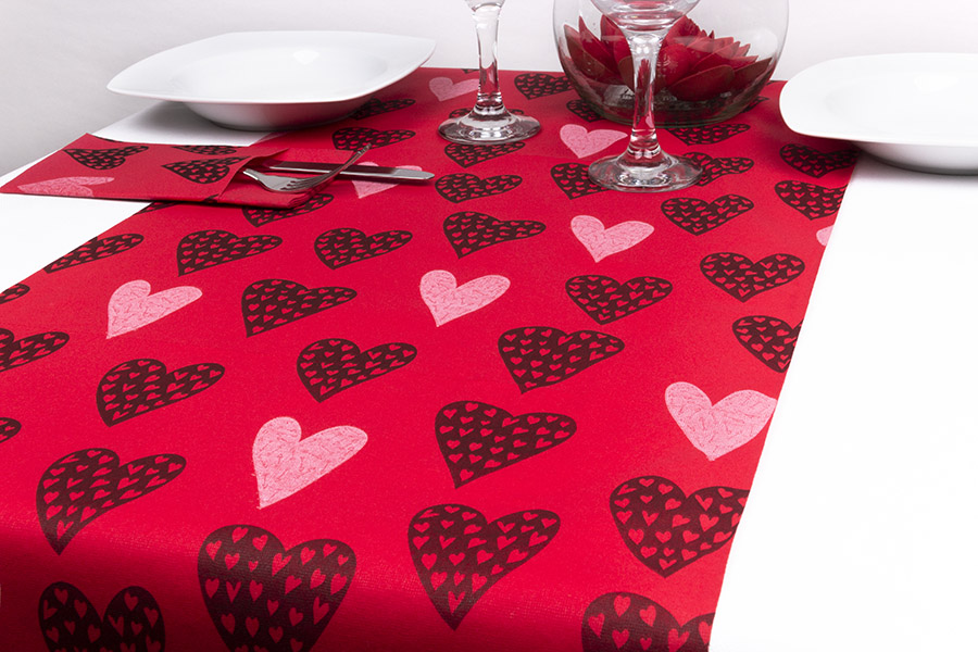 Rollo Mantel Air Soft 0,40x48m Prec. 30cm Rojo Deco. Agatha