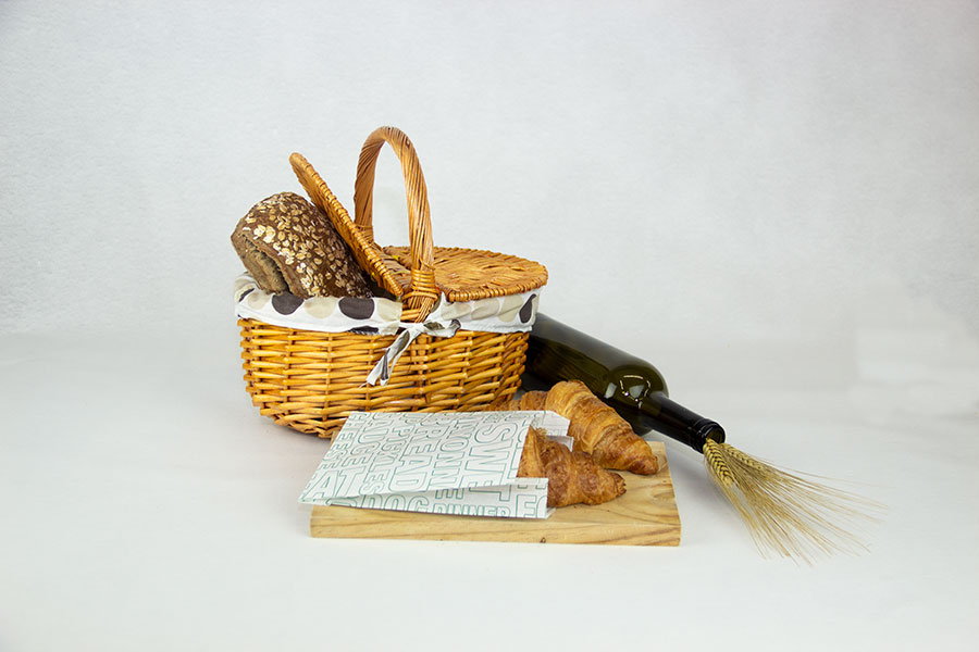 Bolsa Papel Antigrasa 12+6x20cm 35gr Deco. Gourmet, 1.000uds