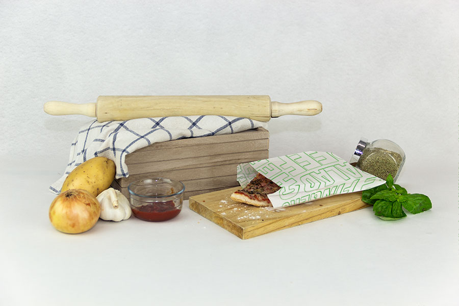 Bolsa Papel Antigrasa 14+7x24cm 35gr Deco. Gourmet, 1.000uds