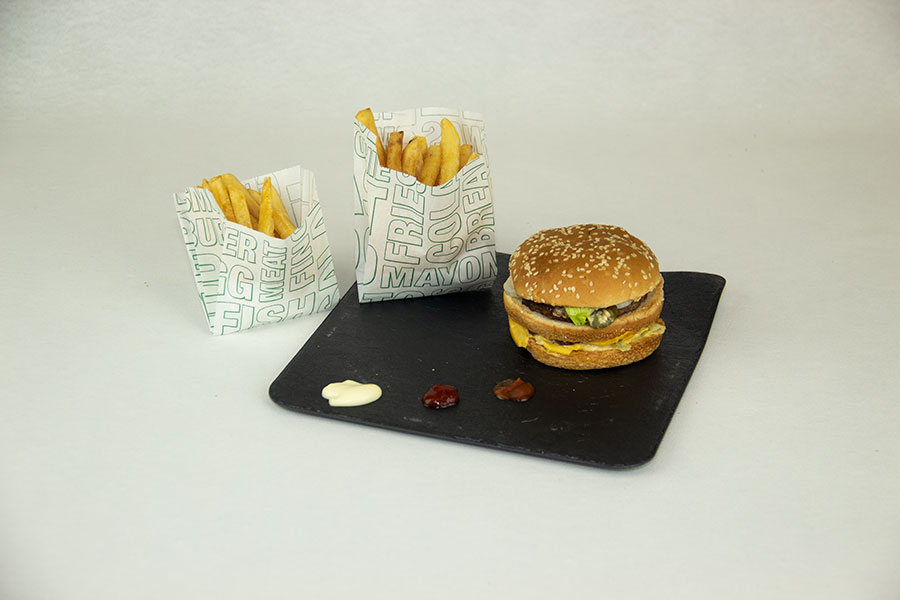 Bolsa Papel Antigrasa 9+5x12cm 35gr Deco. Gourmet, 2.000uds