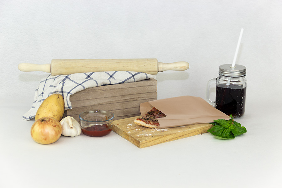 Bolsa Papel Antigrasa 14+7x24cm 35gr Eco Nature, 1.000uds