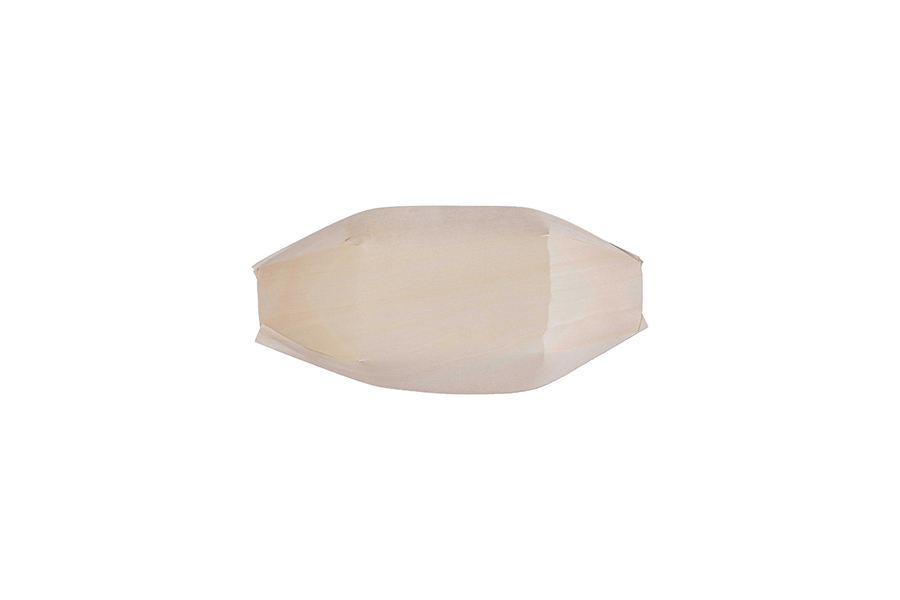 Barqueta de madera 200ml 17x8,5x2cm, 50uds x 40pq