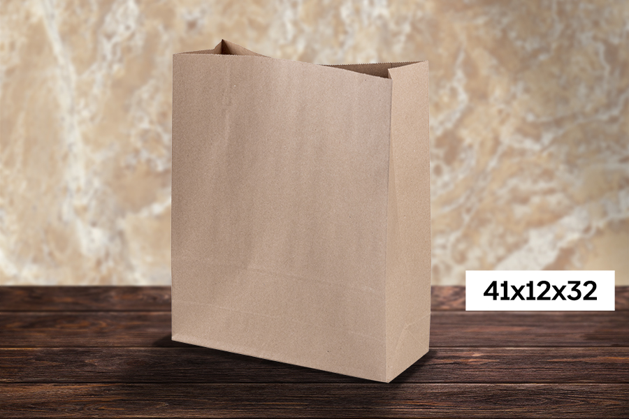 Bolsa Papel Kraft Americana 41x12x32cm 90gr, 250uds