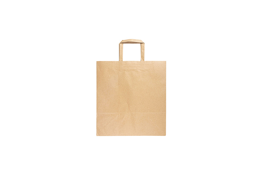 Bolsa Asa Plana 31+21x34cm 100gr Kraft, 250uds