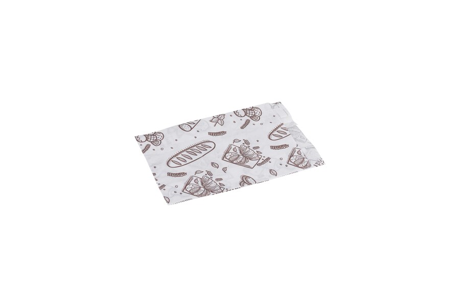 Bolsa Papel 12+6x20cm 40gr Blanco Deco. Bakery, 1.000uds