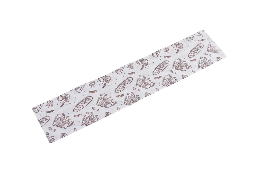 Bolsa Papel 12+6x50cm 40gr Blanco Deco. Bakery, 1.000uds
