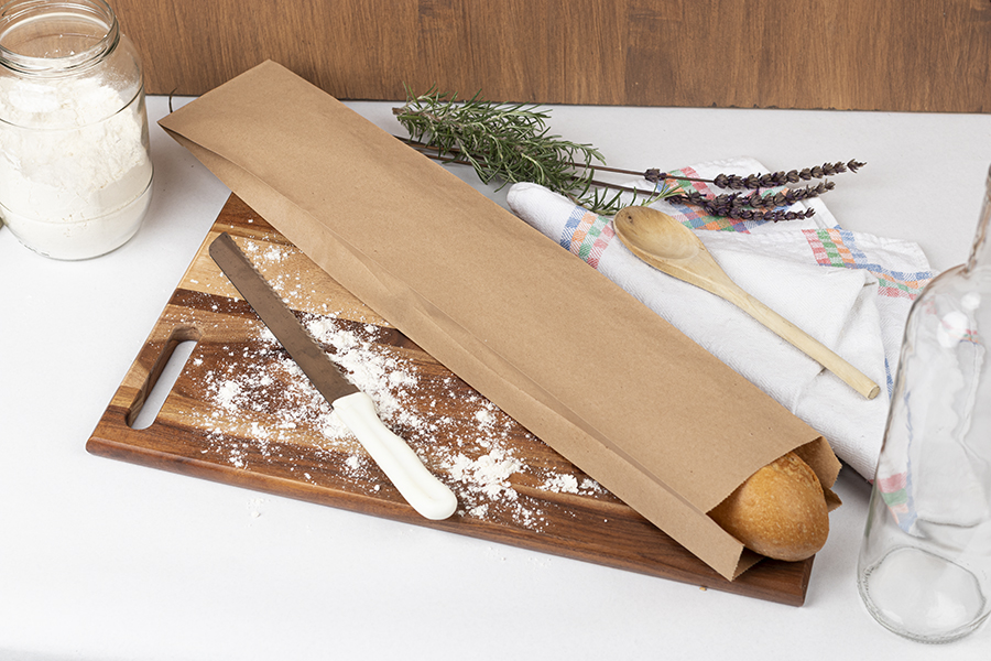 Bolsa Papel 9+5x58cm 35gr Kraft Estándar, 1.000uds