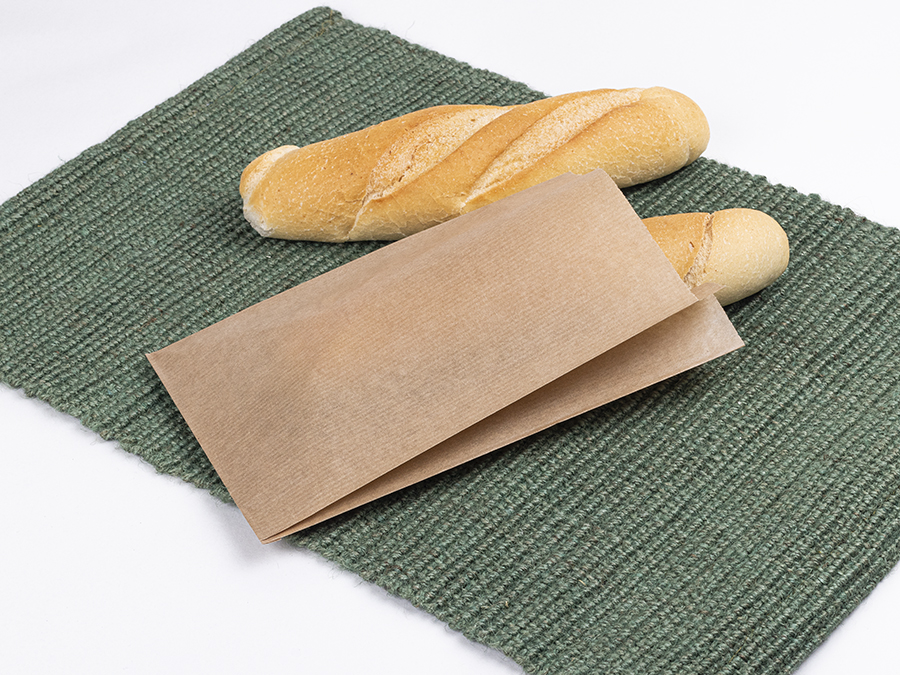 Bolsa Papel 14+7x24cm 35gr Kraft Verjurado Reciclado, 1.000uds