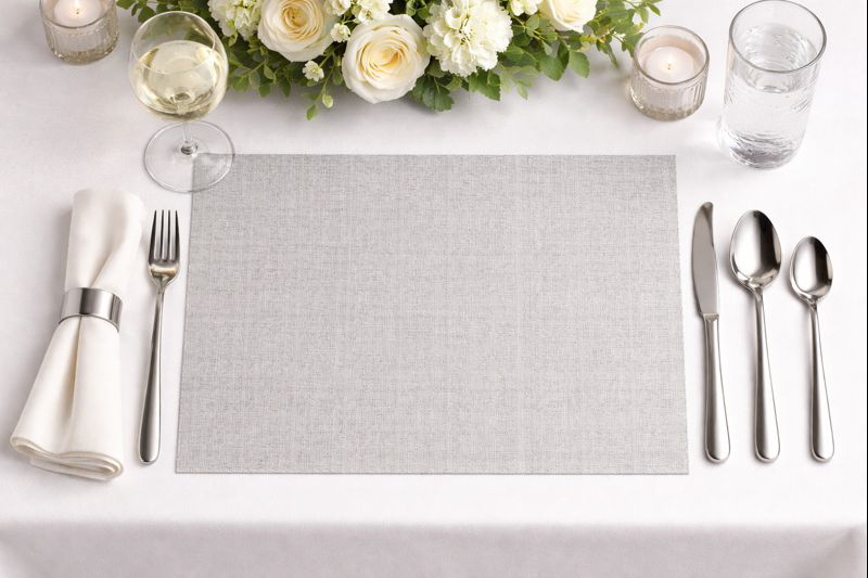 Mantel Bambulux 30x40cm Deco. Capri Gris, 250uds