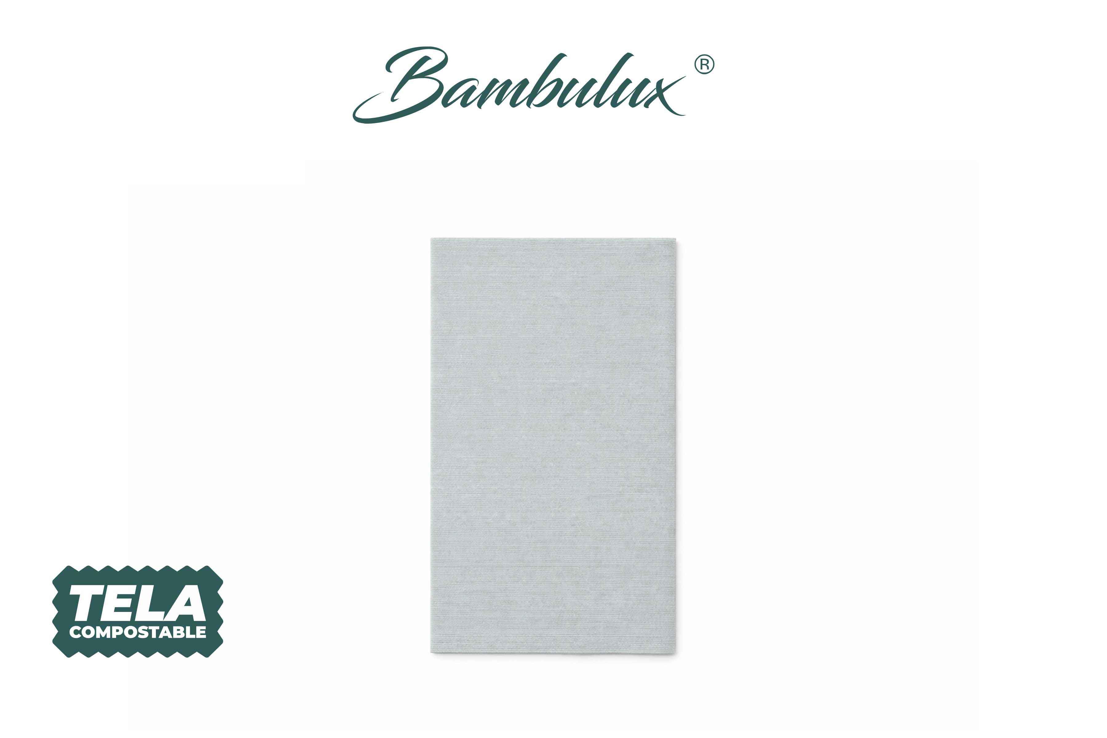 Servilletas Bambulux 30x48cm 1/4 Deco. Capri Gris, 480uds