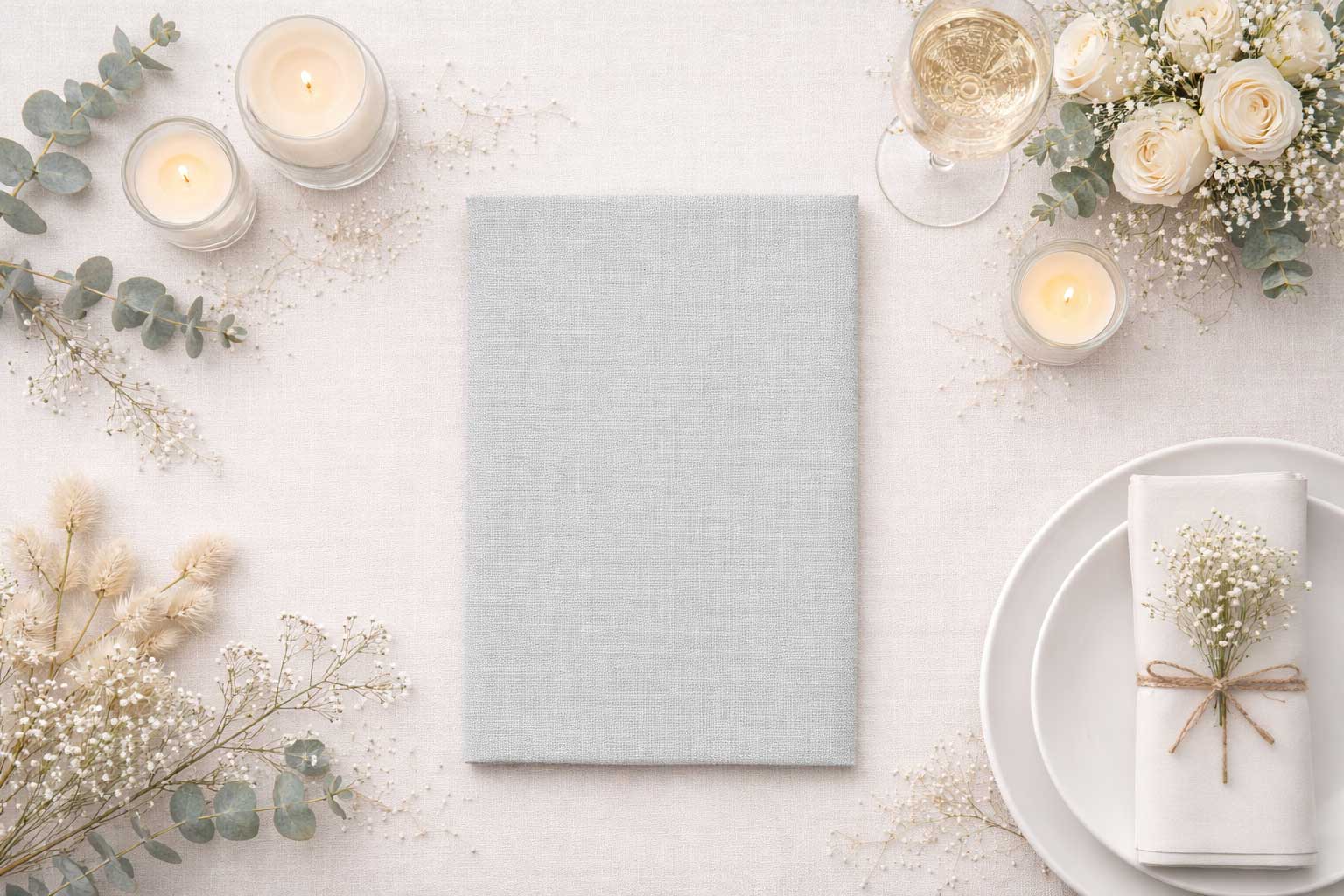 Servilletas Bambulux 30x48cm 1/4 Deco. Capri Gris, 480uds