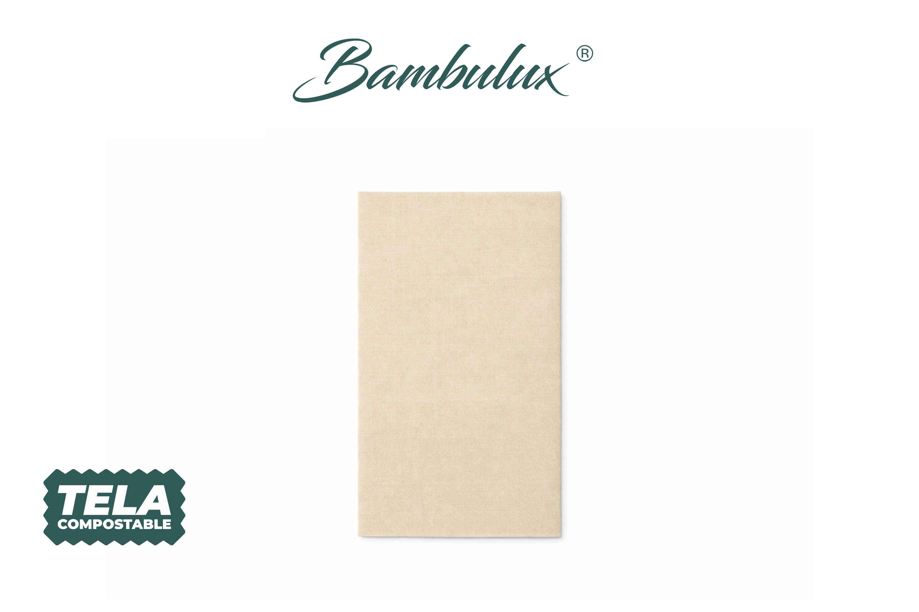 Servilletas Bambulux 30x48cm 1/4 Deco. Capri Melocotón, 480uds