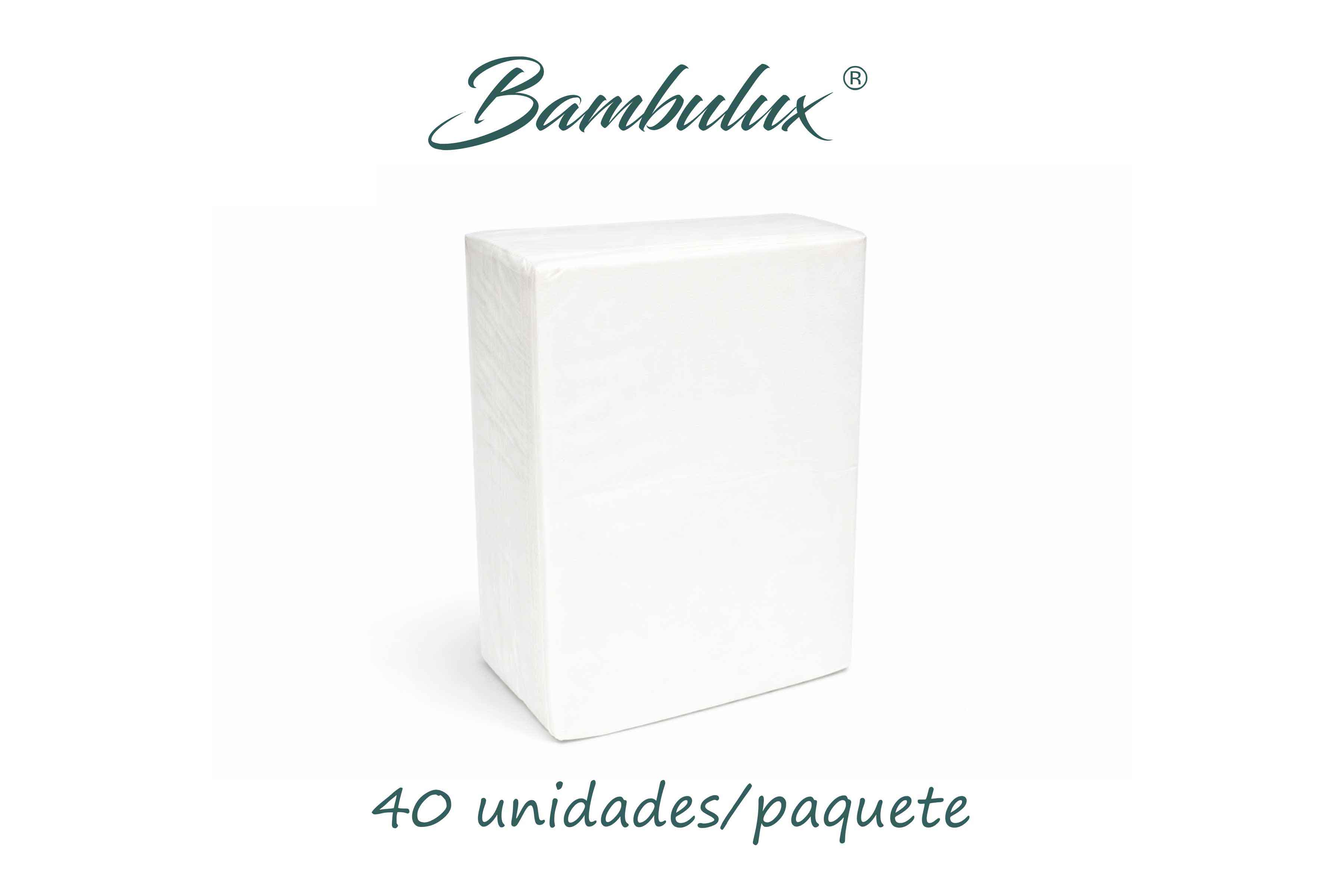Servilletas Bambulux 30x48cm 1/4 Deco. Tresmall Burdeos, 480uds