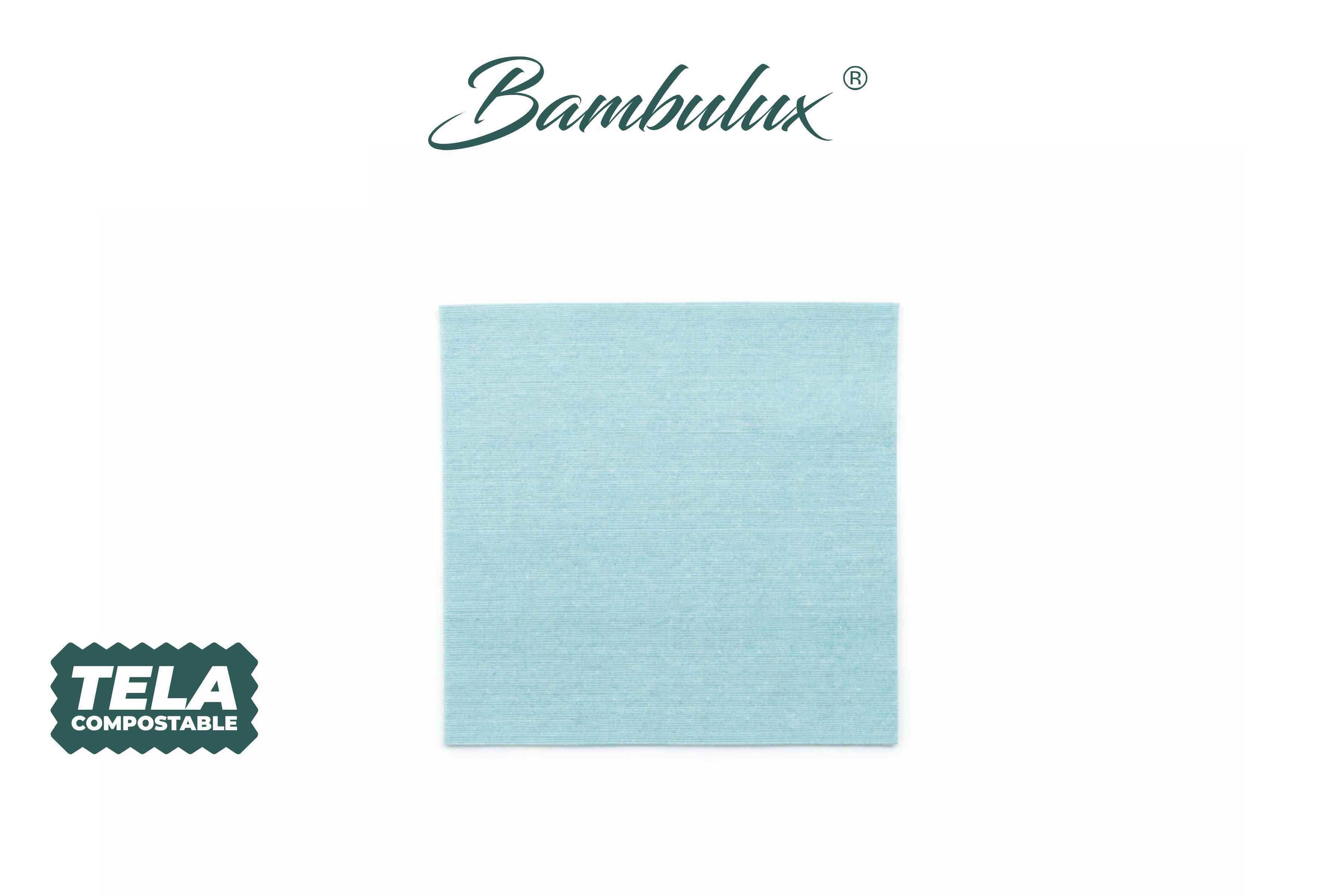 Servilletas Bambulux 40x40cm Deco. Capri Agua Marina, 480uds
