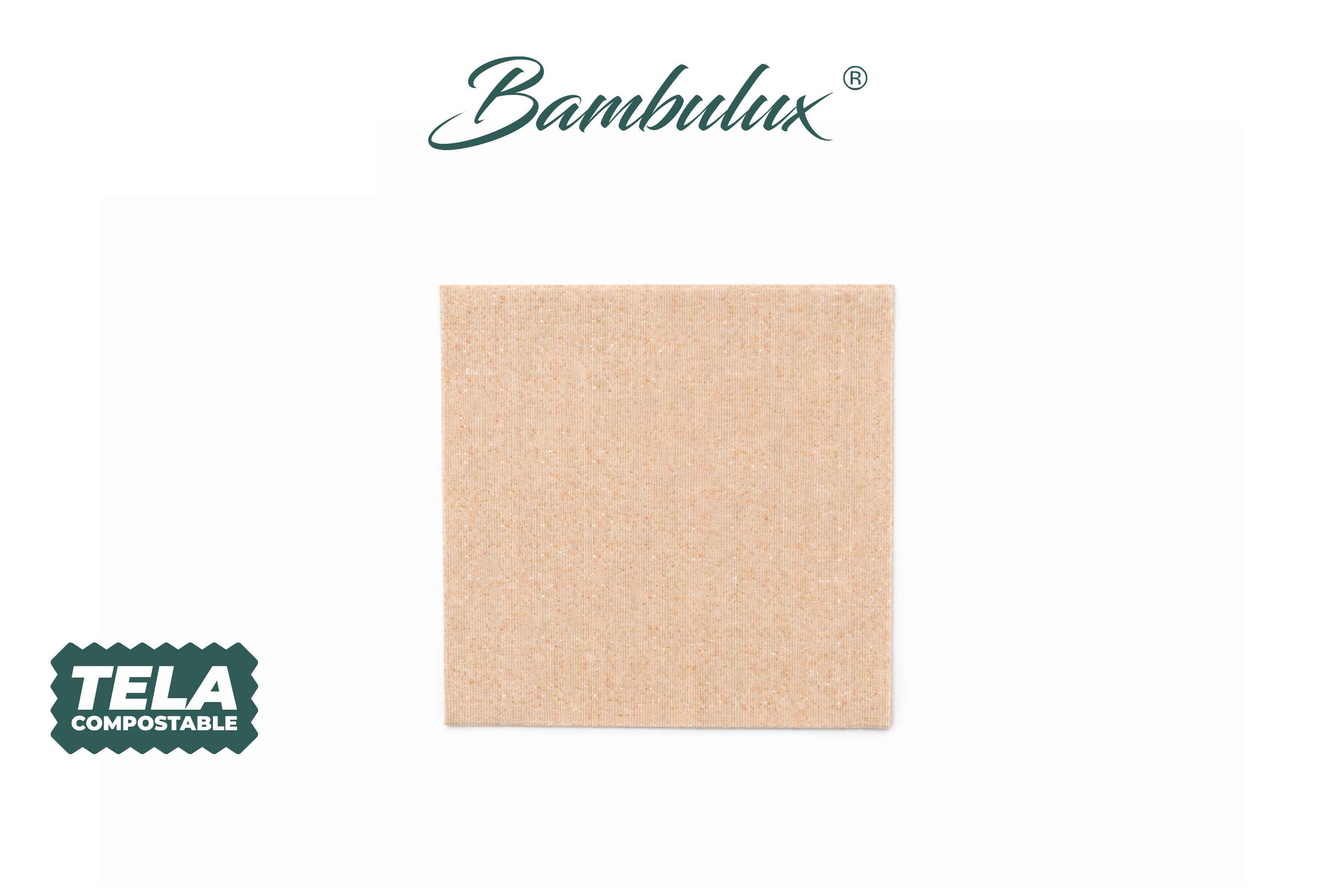 Servilletas Bambulux 40x40cm Deco. Capri Terra, 480uds