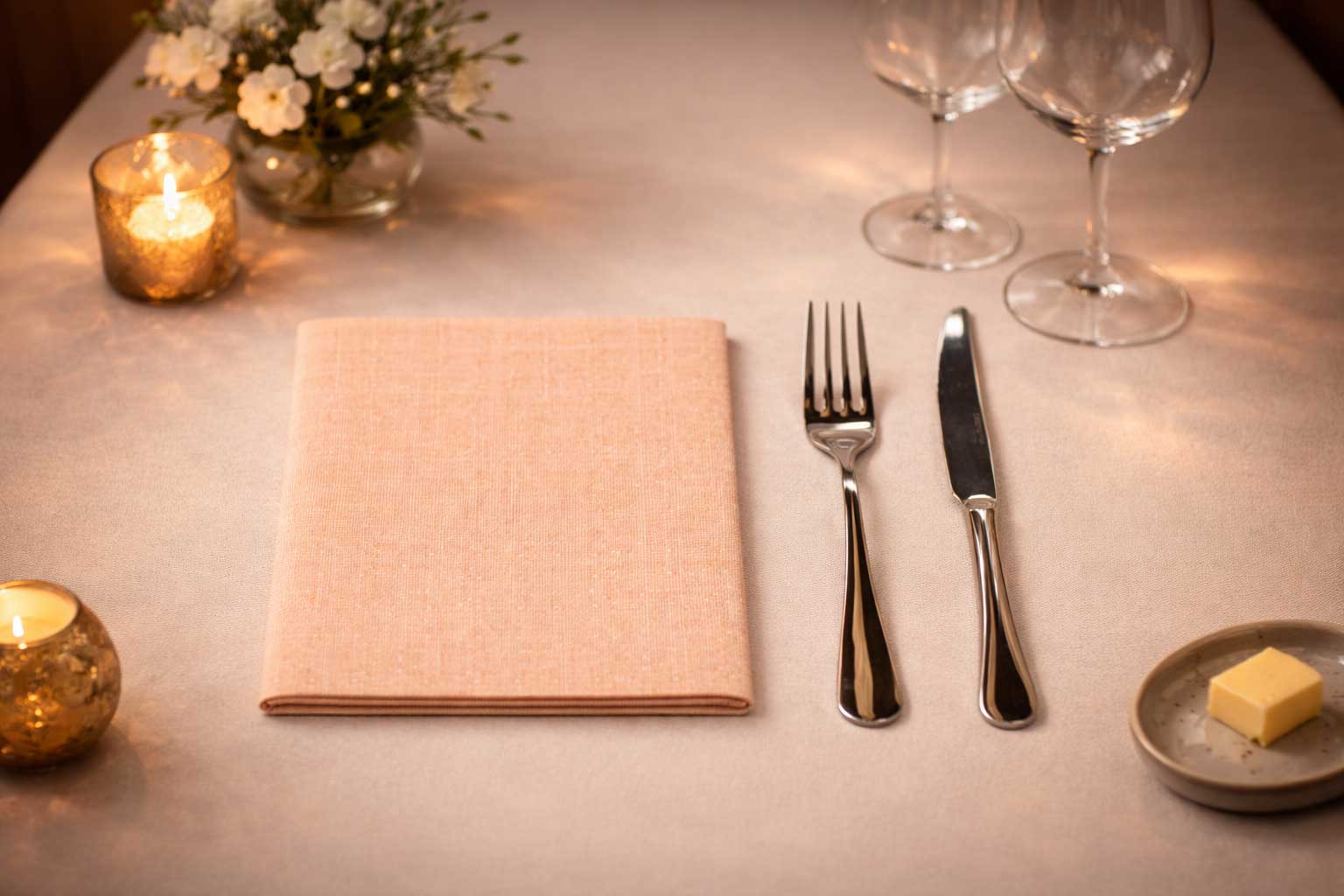 Servilletas Bambulux 40x40cm Deco. Capri Terra, 480uds