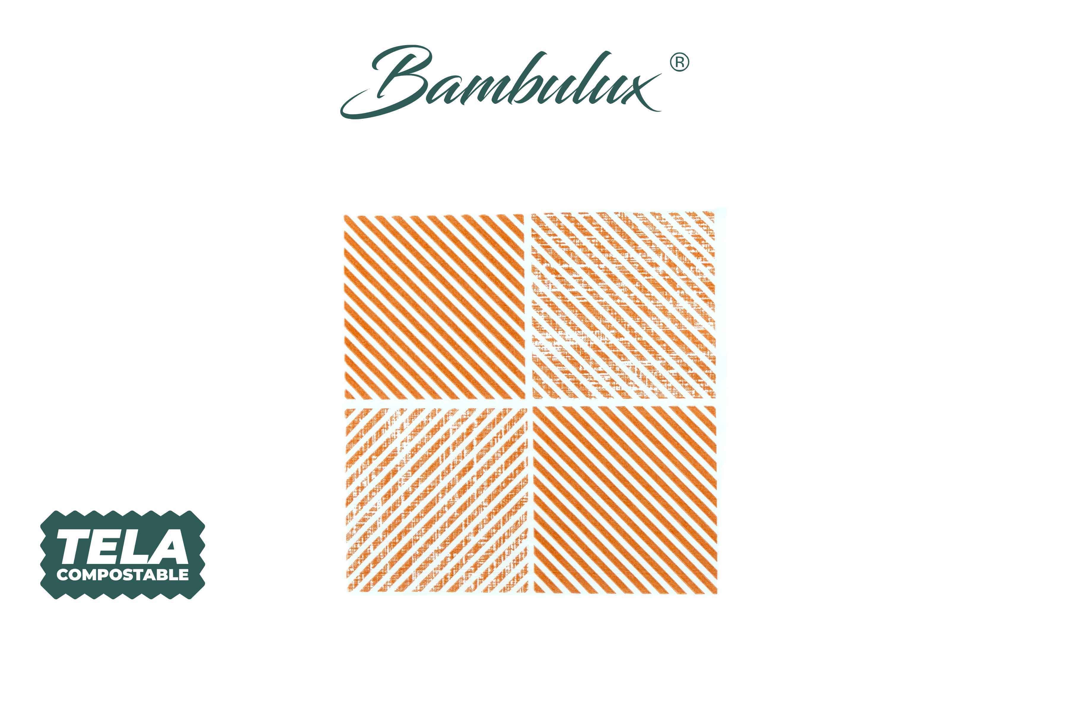 Servilletas Bambulux 40x40cm Deco. Diagonal Terra, 480uds